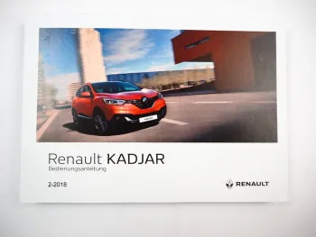 Renault Kadjar Bedienungsanleitung Betriebsanleitung 2018