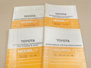 Repair Instructions Toyota Model-F 1982 - 1987 YR20 CR21 Workshop Manual