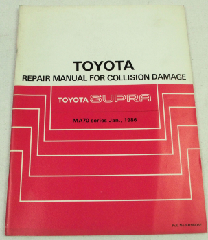 Repair Manual Toyota Supra MA70 Collision Damage Werkstatthandbuch Karosserie