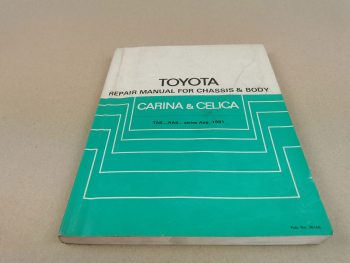Repair Workshop Manual Toyota Celica TA60 62 RA 60 61 63 Chassis Body 1982