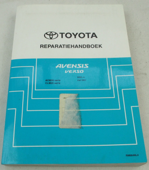 Reparatiehandboek Toyota Avensis Verso mei 2001 ACM CLM 20 serie