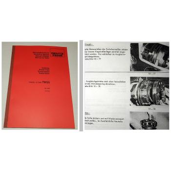 Reparatur Deutz D 6006 6806 7006 7206 Werkstatthandbuch Getriebe TW55 1975