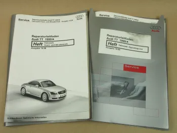 Reparaturanleitung Audi TT 8N ab 1999 Fahrwerk Reparaturleitfaden + Diagnose