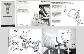Reparaturanleitung Holder A440S A550+S A560 C440 C560 C5000 Werkstatthandbuch