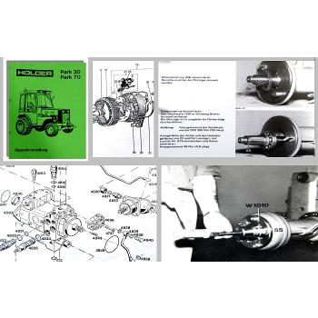Reparaturanleitung Holder P30 Park P70 Traktoren Werkstatthandbuch