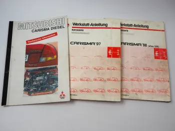 Reparaturanleitung Mitsubishi Carisma 1997 1998 Werkstatthandbuch Nachtrag