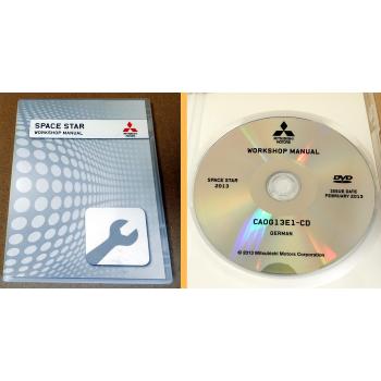 Reparaturanleitung Mitsubishi Space Star MJ 2013 Werkstatthandbuch DVD
