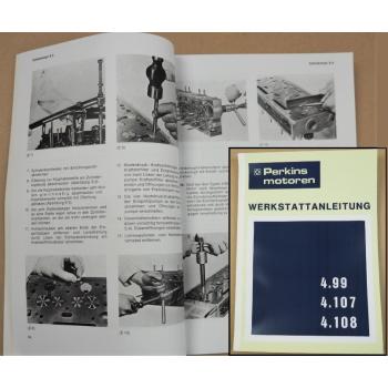 Reparaturanleitung Perkins 4.99, 4.107, 4.108 Werkstatthandbuch 1973