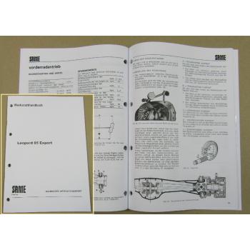Reparaturanleitung Same Leopard 85 Export Werkstatthandbuch 1979