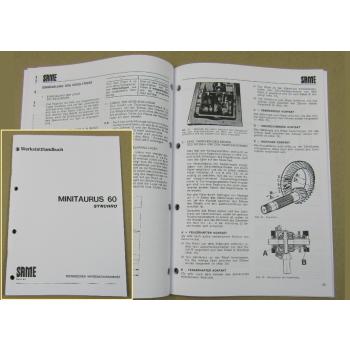 Reparaturanleitung Same Minitaurus 60 Synchro Werkstatthandbuch 1979