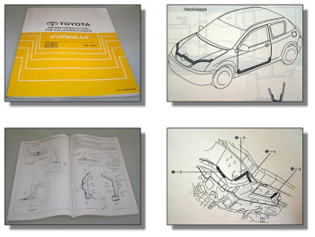 Reparaturanleitung Toyota Corolla Werkstatthandbuch 2001 Kollision ZZE / CDE12