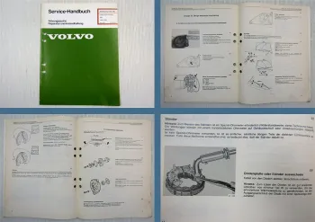 Reparaturanleitung Volvo 340 360 1976 - 1991 Lichtmaschine Anlasser Instrumente