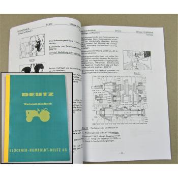 Reparaturhandbuch Deutz D25 und 15 18 22 24 PS Werkstatthandbuch 1962