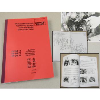 Reparaturhandbuch Deutz DX 85 90 120 Werkstatthandbuch Getriebe TW90 1982