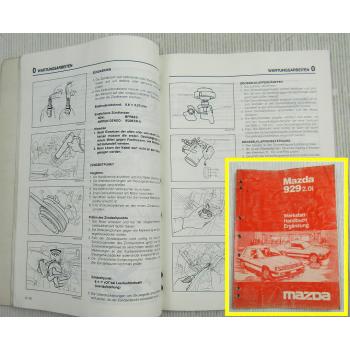 Reparaturhandbuch Mazda 929 2.0i Ergänzung zum Werkstatthandbuch Reparatur 1984