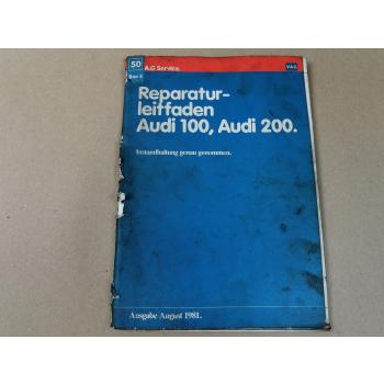 Reparaturleitfaden Audi 100 200 C2 Typ 43 Instandhaltung genau genommen 1986