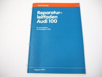 Reparaturleitfaden Audi 100 C2 1980 L GL 5S GL 5E 5D Stromlaufpläne Schaltplan
