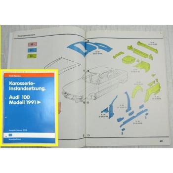 Reparaturleitfaden Audi 100 C4 Werkstatthandbuch Karosserie-Instandsetzung