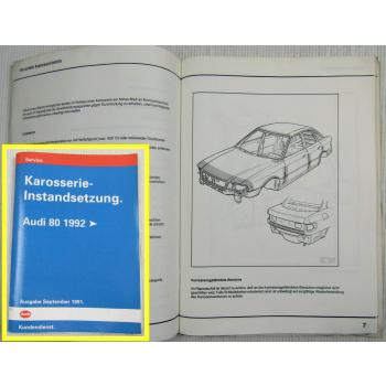 Reparaturleitfaden Audi 80 + Avant ab 1992 B4 8C Karosserie Instandsetzung