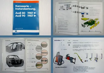 Reparaturleitfaden Audi 80 90 B3 Coupe Quattro Karosserie Instandsetzung ab 1987