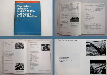 Reparaturleitfaden Audi 80 Typ 81 85 Quattro Coupe Instandhaltung genau genommen