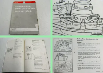 Reparaturleitfaden Audi A8 D2 4D Quattro Instandhaltung Werkstatthandbuch 1999