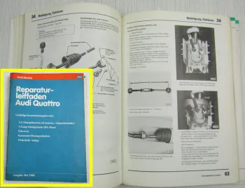 Reparaturleitfaden Audi Quattro urquattro Werkstatthandbuch ab BJ 5/1980 orig