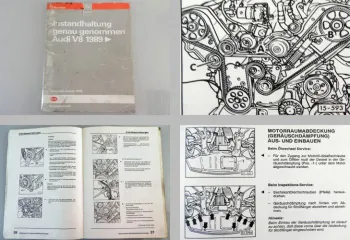 Reparaturleitfaden Audi V8 D11 Instandhaltung Werkstatthandbuch 1993 PT ABH