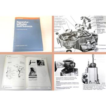 Reparaturleitfaden VW Golf 1 Scirocco 5Gang Schaltgetriebe 020 Werkstatthandbuch