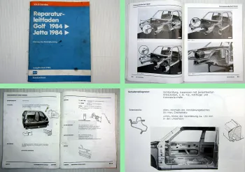 Reparaturleitfaden VW Golf 2 Typ 19 / VW Jetta ab 1984 Karosserie-Instandsetzung