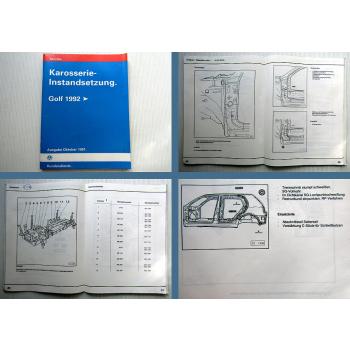 Reparaturleitfaden VW Golf 3 Typ 1H Karosserie Instandsetzung Werkstatthandbuch