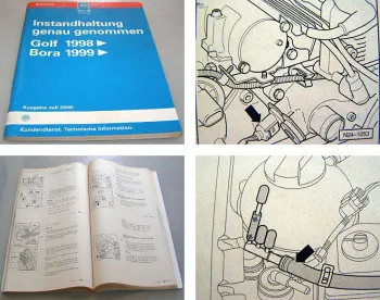 Reparaturleitfaden VW Golf 4 Bora Instandhaltung Werkstatthandbuch 2000