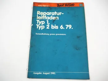 Reparaturleitfaden VW Käfer VW T2 Bus Typ 2 Instandhaltung Werkstatthandbuch