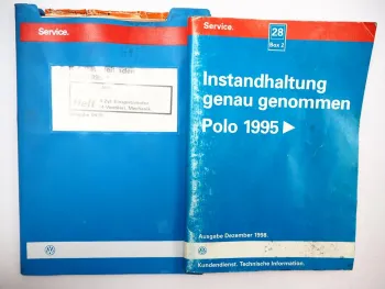 Reparaturleitfaden VW Polo 3 6N 1,4 Liter Einspritzmotor AFH 74 kW 100 PS & Instandhaltung