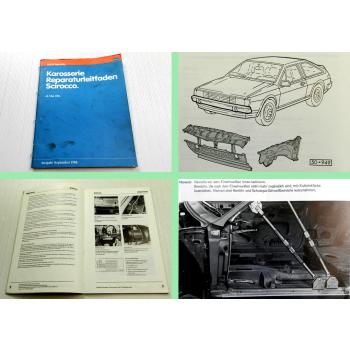 Reparaturleitfaden VW Scirocco ab Mai 1981 Karosserie Instandsetzung