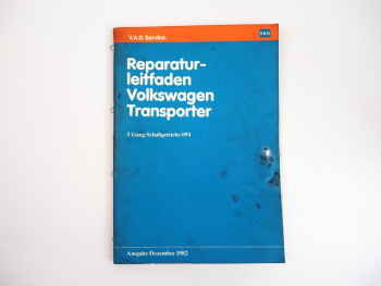 Reparaturleitfaden VW T3 Bus Werkstatthandbuch 5-Gang Getriebe 094 1988