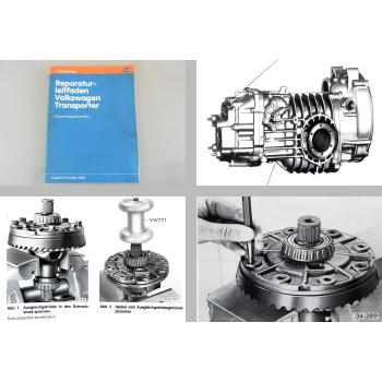 Reparaturleitfaden VW T3 Transporter Werkstatthandbuch 4-Gang Getriebe 091/I