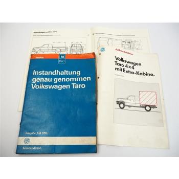 Reparaturleitfaden VW Taro Instandhaltung Inspektion Ölwechsel 2Y 4Y 2L 22R 1991