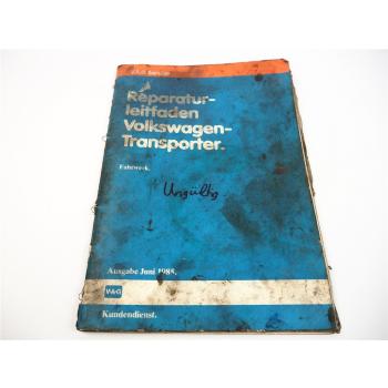 Reparaturleitfaden VW Transporter T3 Fahrwerk Bremsen Werkstatthandbuch 1992