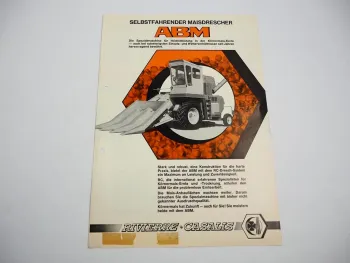 Rivierre Casalis ABM Selbstfahrender Maisdrescher Prospekt