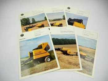 Rivierre Casalis Hochdruck u. Rundballen Aufsammelpressen Prospektmappe ca. 1980