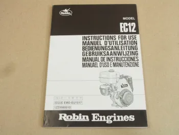 Robin EC12 Bedienungsanleitung Instructions for Use Manuael d uso 11/2001