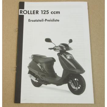Roller 125 ccm 1/2002 SI Zweirad Service GMBH Preisliste Ersatzteilliste