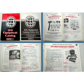 Rotunda Makes Ford 1981 Equipment Catalog + Price List