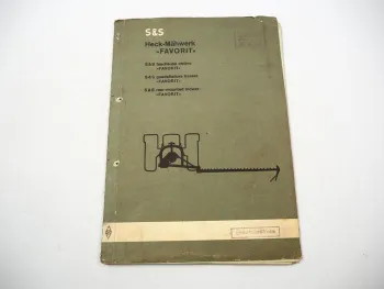 S&S Favorit T4V Heck Mähwerk Nr. 272 Ersatzteilliste