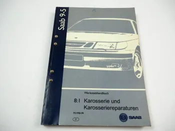 Saab 9-5 1998 1999 Karosserie Schiebedach Werkstatthandbuch Reparaturanleitung