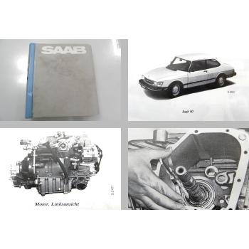 Saab 90 Werkstatthandbuch Reparaturanleitung ab 1985 Ordner mit 12 Heften