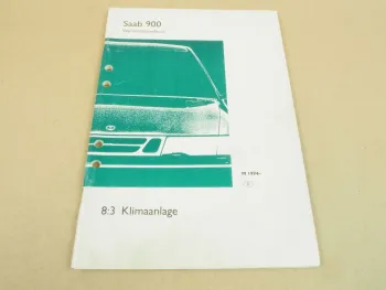 Saab 900 Klimaanlage Kompressor Reparaturanleitung ab 1994 Werkstatthandbuch