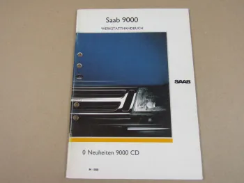 Saab 9000 CD Neuheiten Beschreibung Werkstatthandbuch 1988