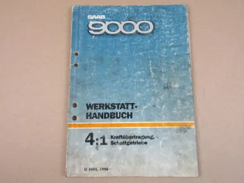 Saab 9000 Werkstatthandbuch Kraftübertragung Schaltgetriebe GMT 85/86 Reparatur